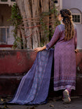 Purple color Ajrakh Based Printed Muslin Straight Kurta Pant Set with Dupatta earthofab