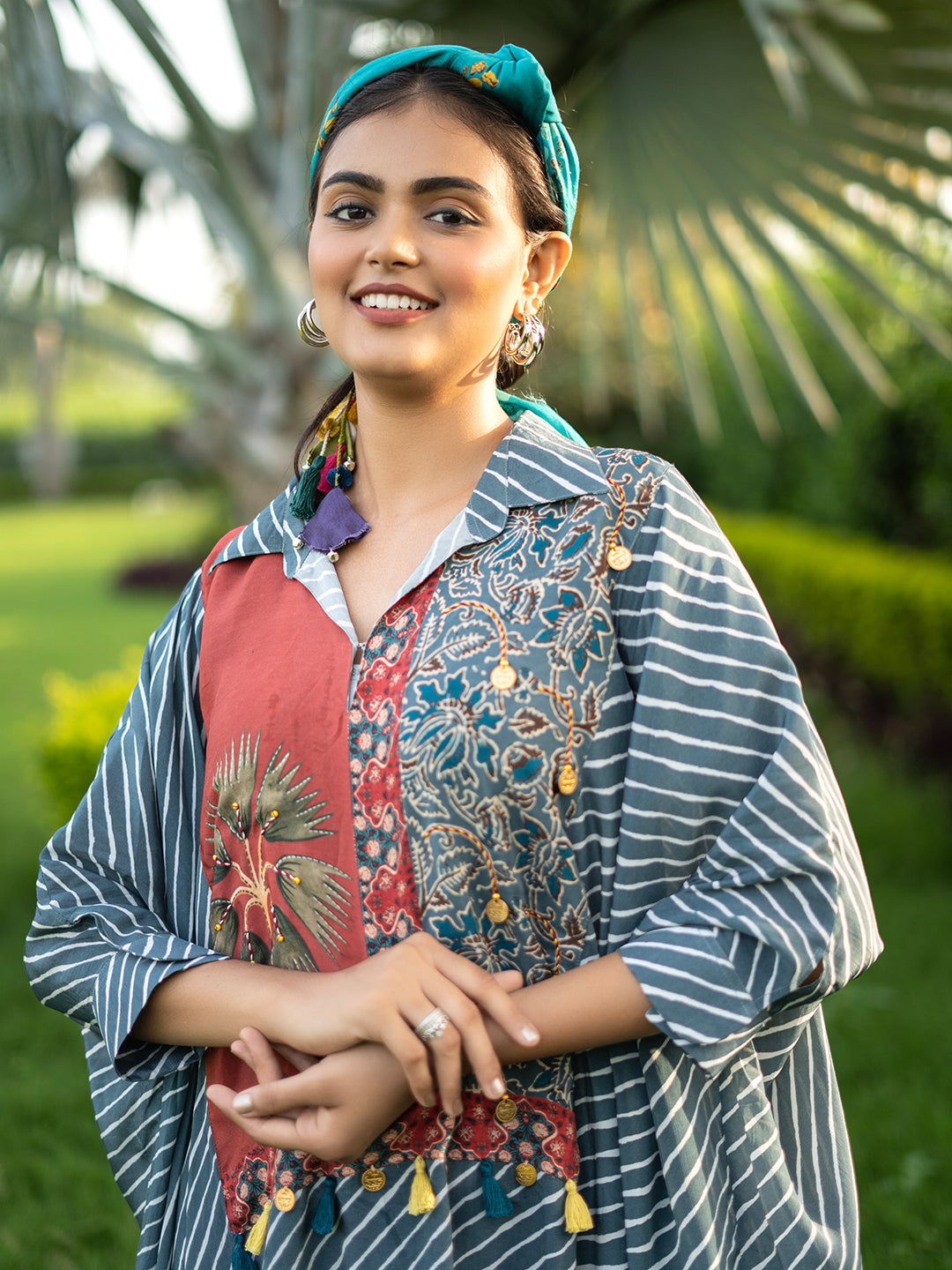 Banjara Trend Kaftan Style One Piece Dress earthofab